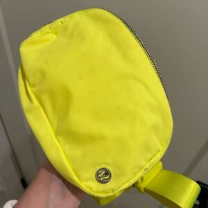 Lululemon Vibrant Yellow Mesh Bag